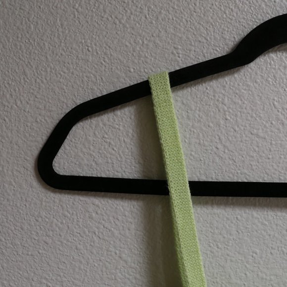 y2k Pastel Green Mint White Strip Spaghetti Strap Cropped Top M - Picture 2 of 6